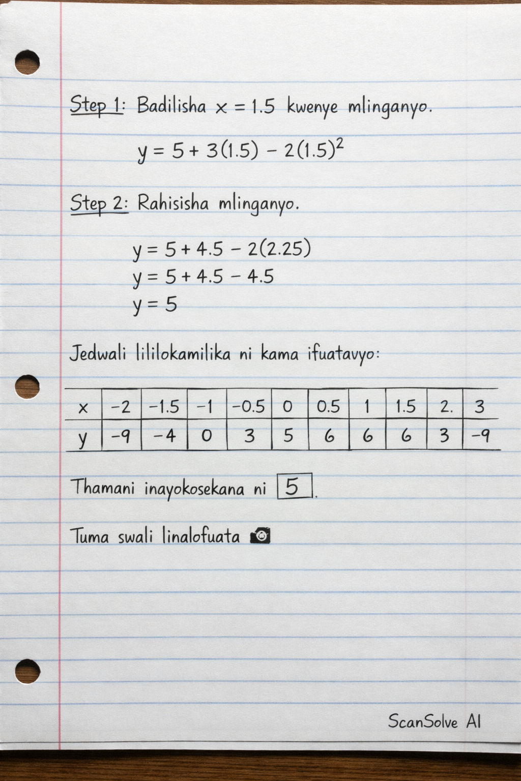 Handwritten step-by-step solution preview