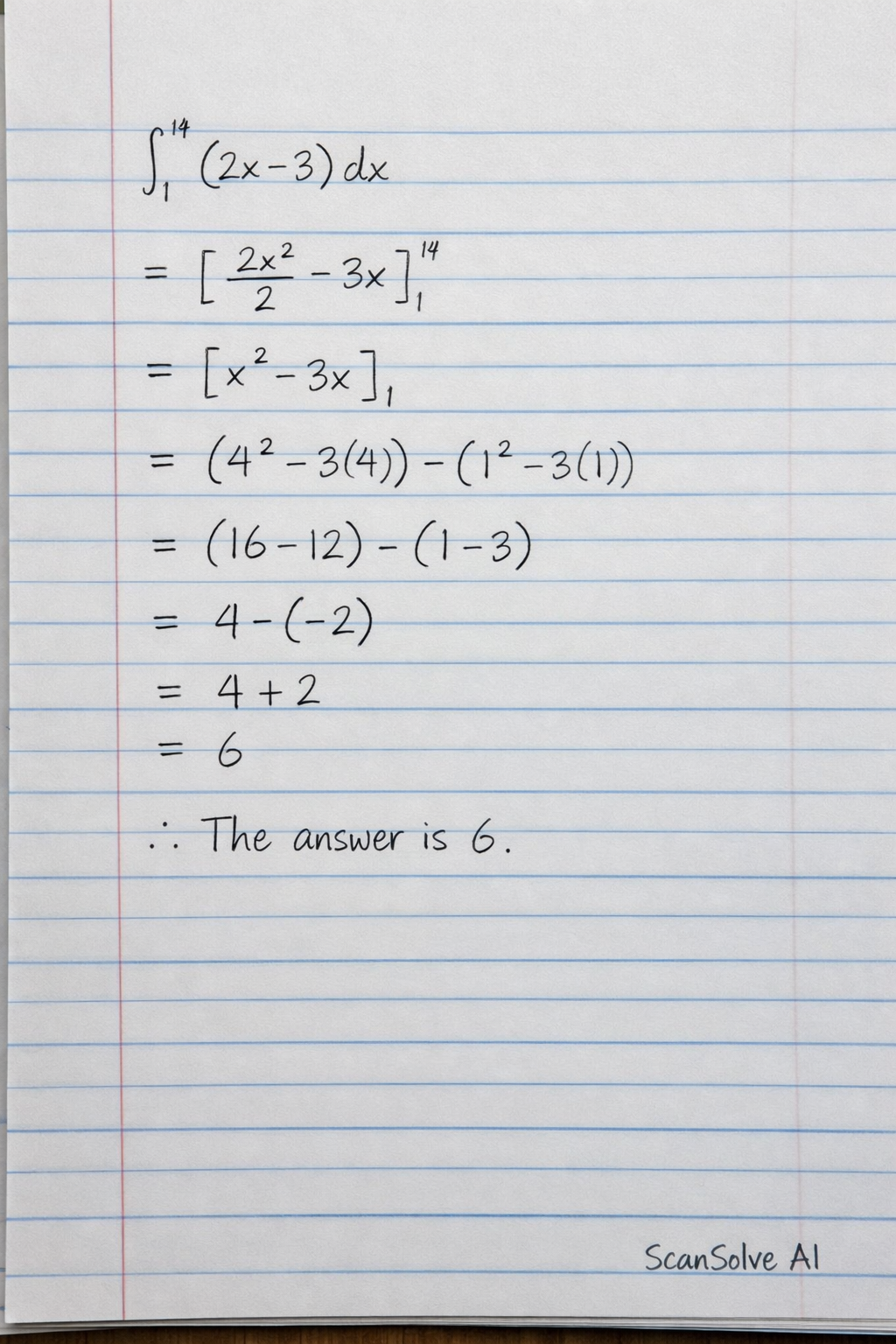 Handwritten step-by-step solution preview