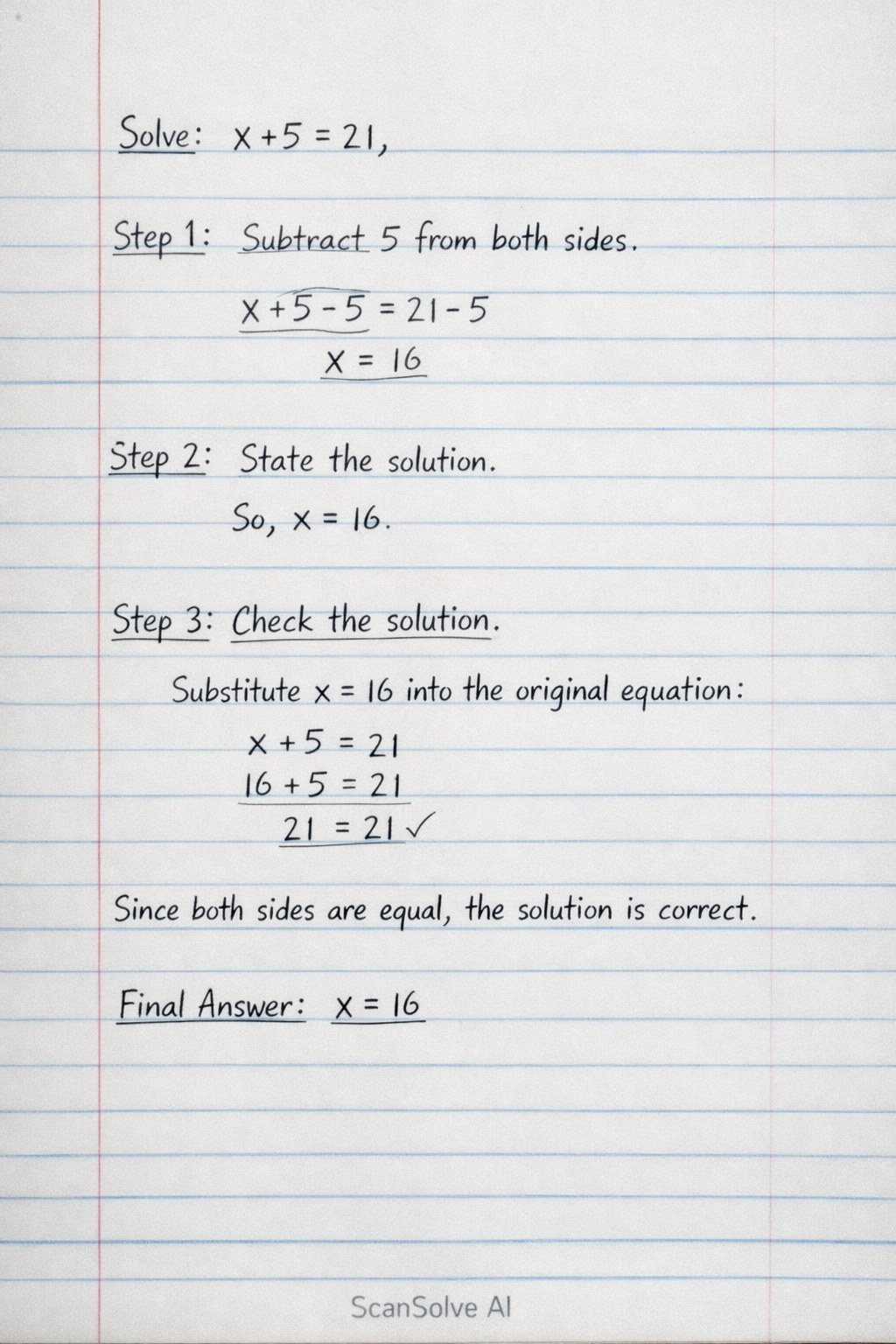Handwritten step-by-step solution preview