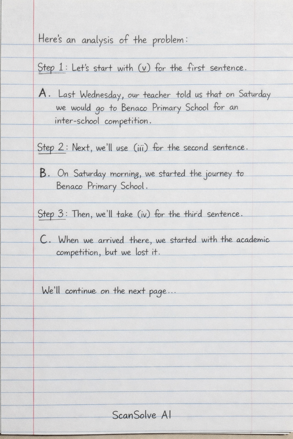 Handwritten step-by-step solution preview