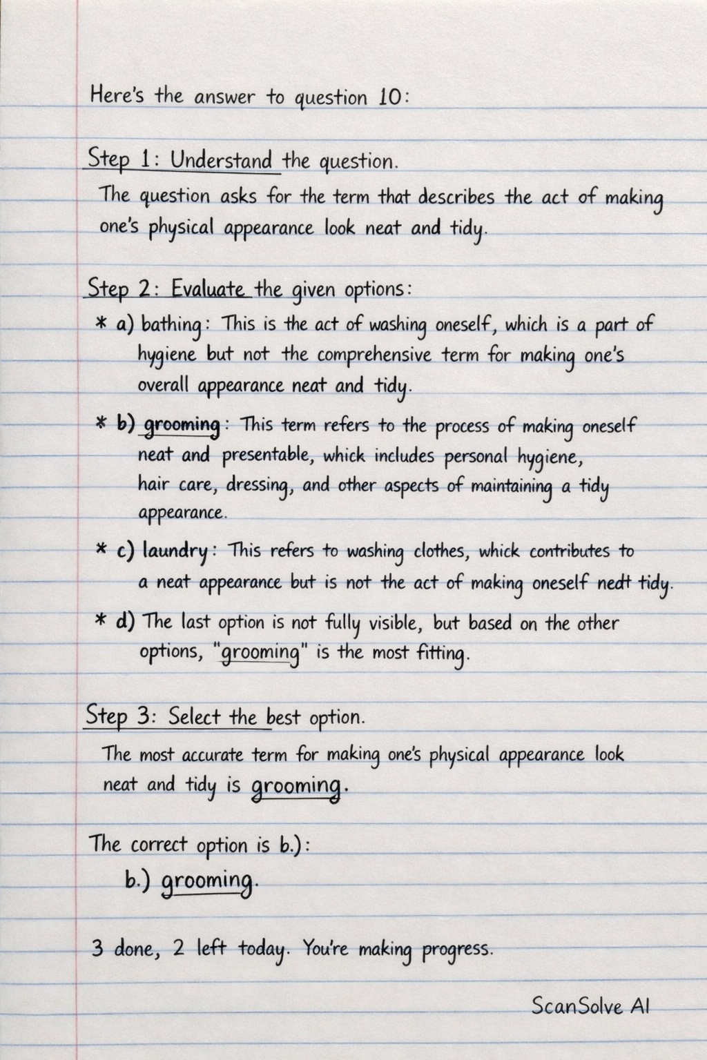 Handwritten step-by-step solution preview