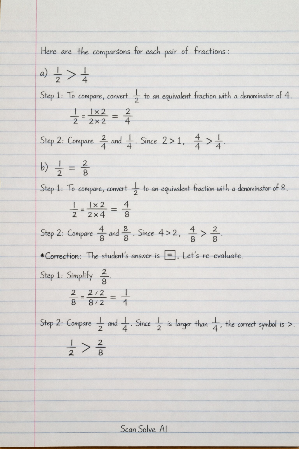 Handwritten step-by-step solution preview