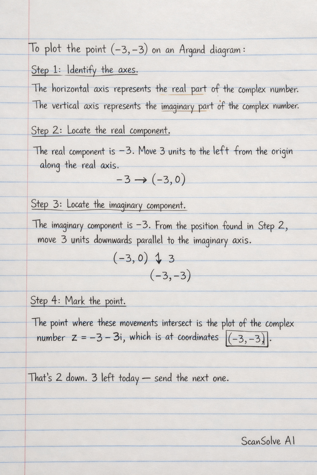 Handwritten step-by-step solution preview