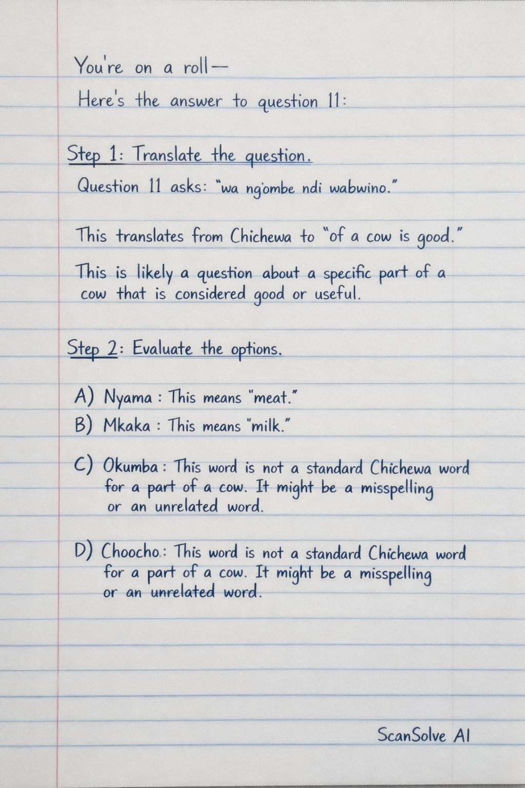 Handwritten step-by-step solution preview