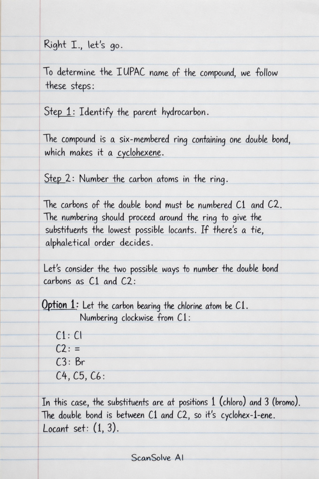 Handwritten step-by-step solution preview