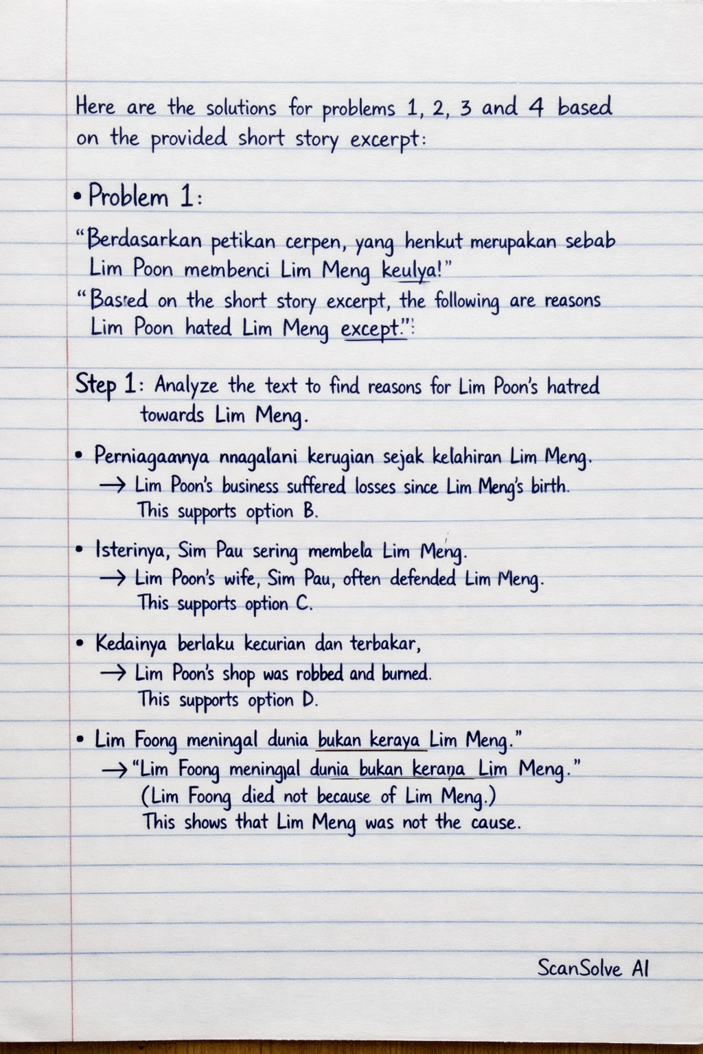 Handwritten step-by-step solution preview