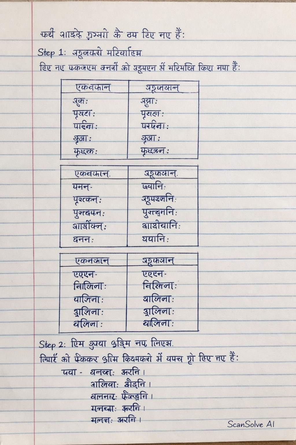 Handwritten step-by-step solution preview