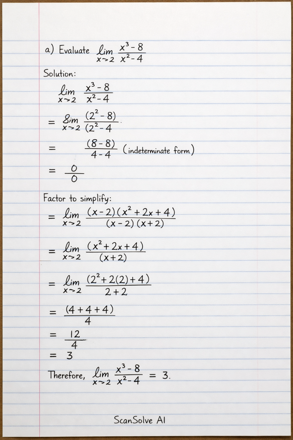 Handwritten step-by-step solution preview