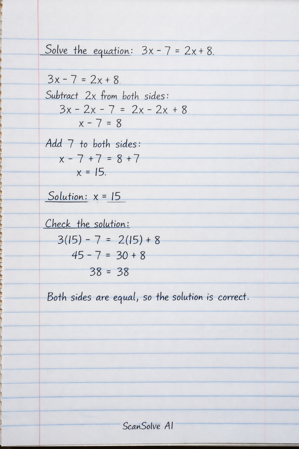 Handwritten step-by-step solution preview