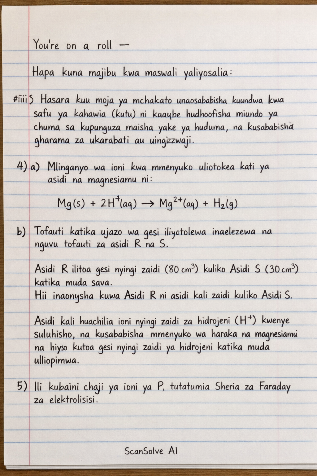 Handwritten step-by-step solution preview