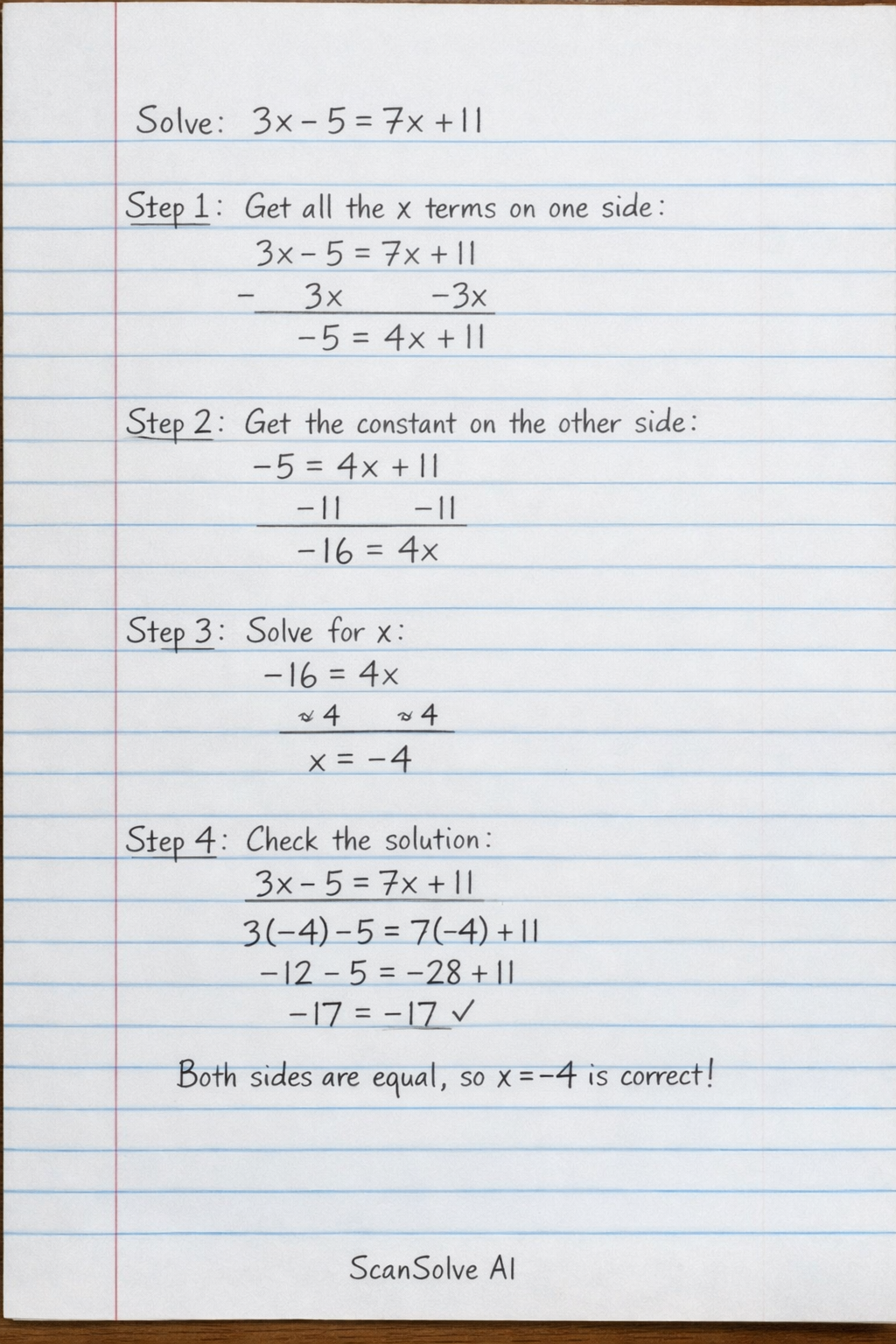 Handwritten step-by-step solution preview