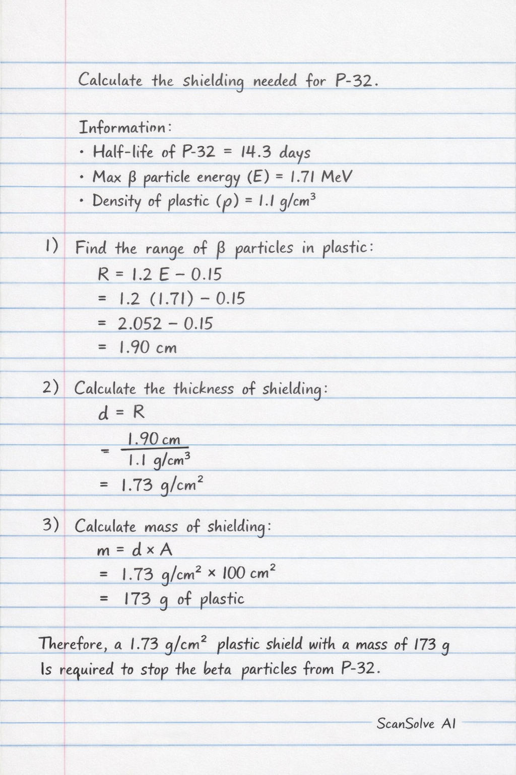 Handwritten step-by-step solution preview