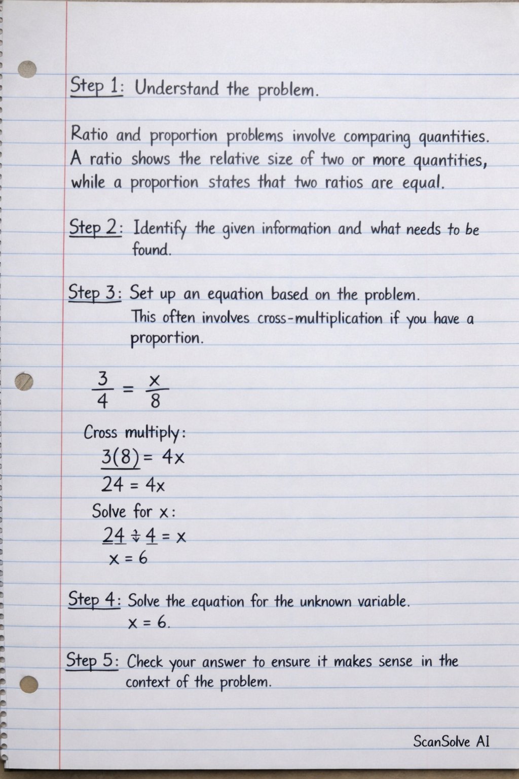 Handwritten step-by-step solution preview