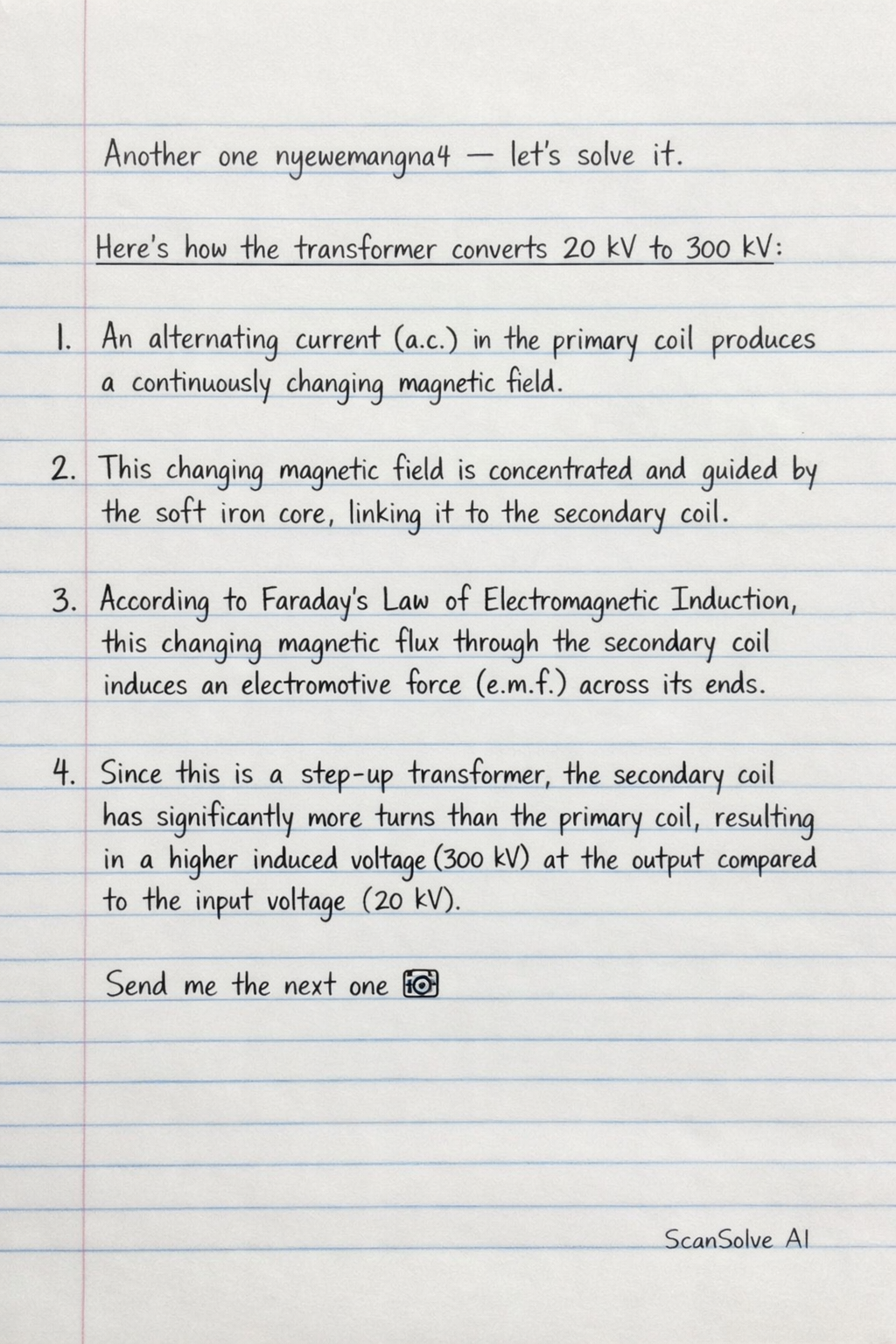 Handwritten step-by-step solution preview