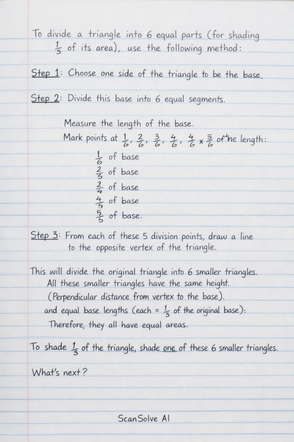 Handwritten step-by-step solution preview