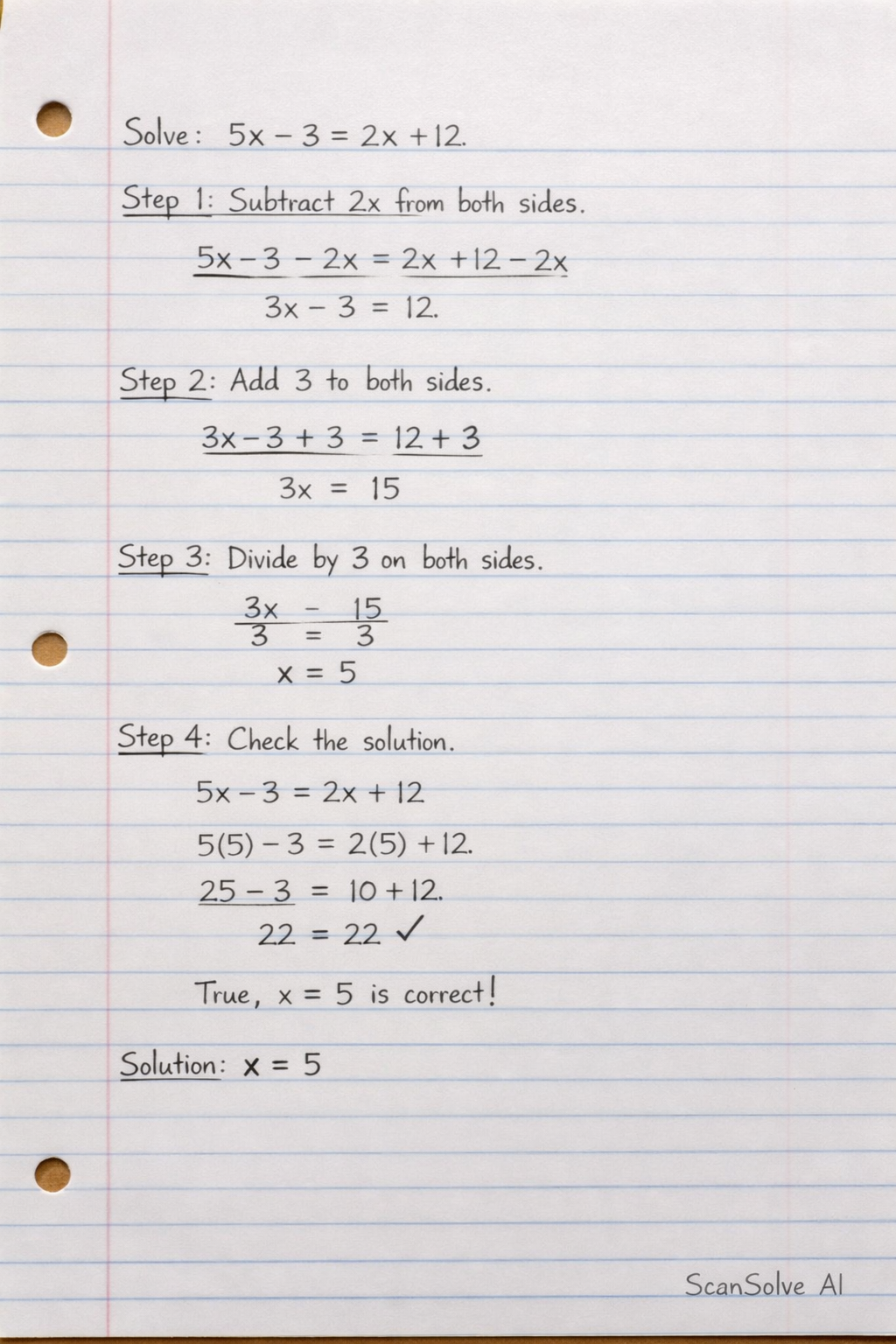 Handwritten step-by-step solution preview