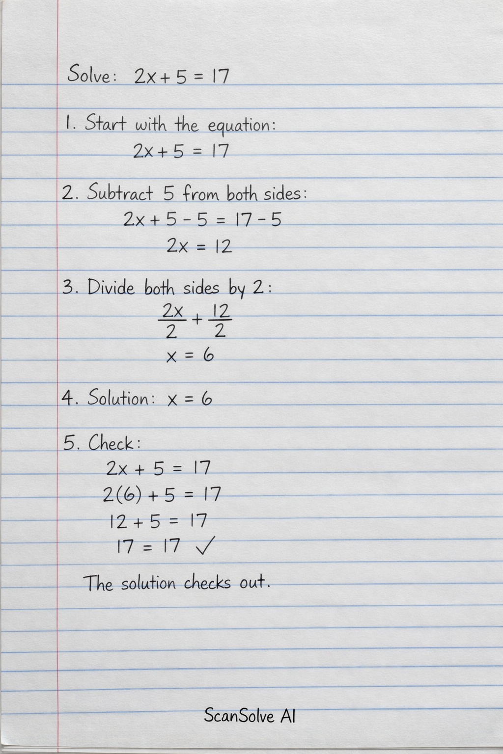Handwritten step-by-step solution preview