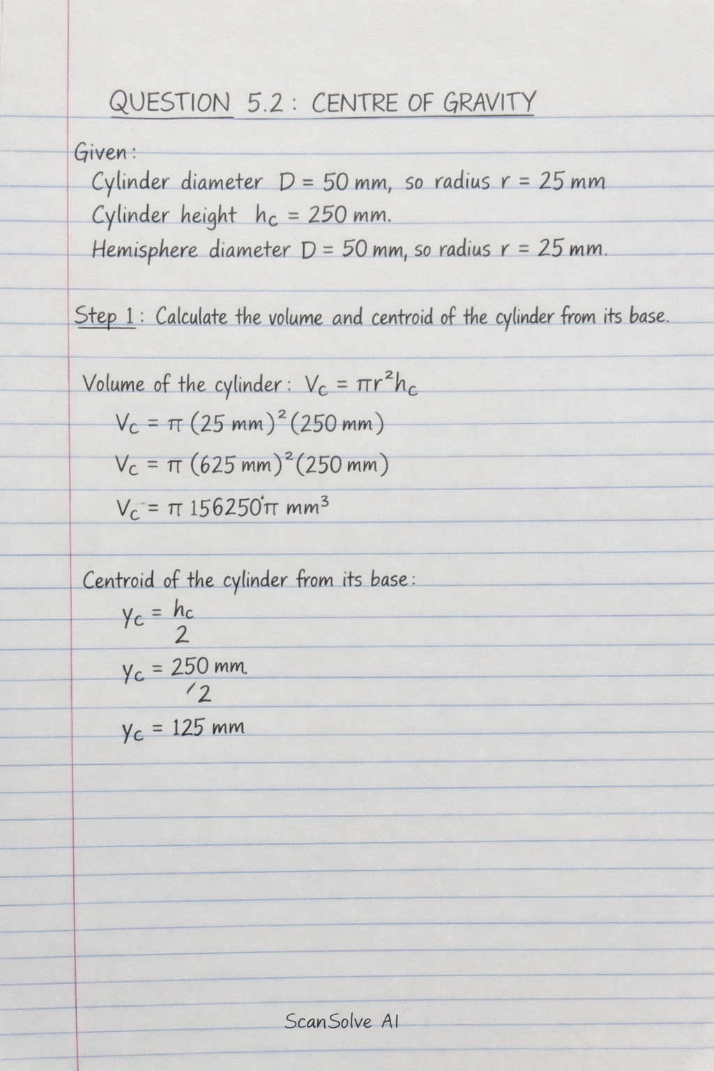 Handwritten step-by-step solution preview