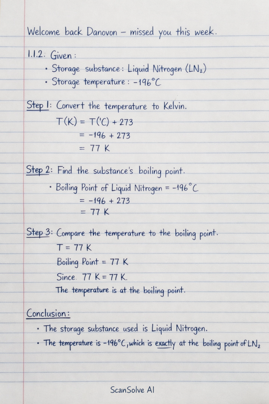 Handwritten step-by-step solution preview