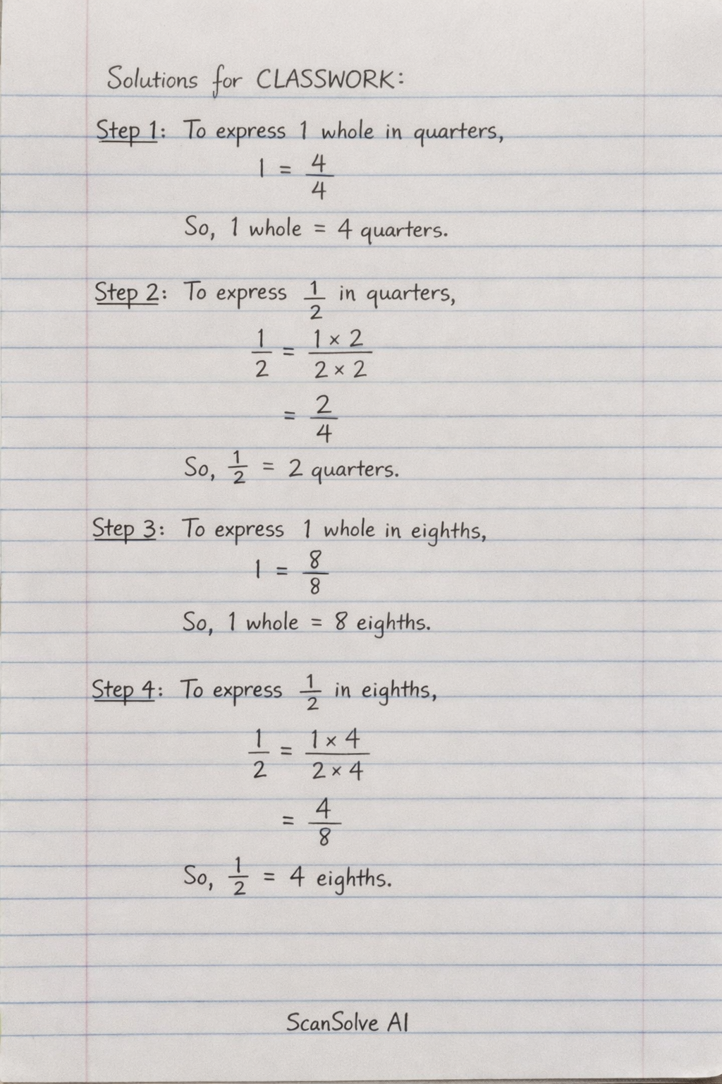Handwritten step-by-step solution preview