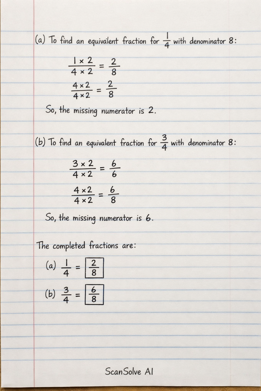 Handwritten step-by-step solution preview
