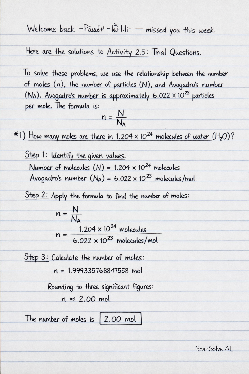 Handwritten step-by-step solution preview