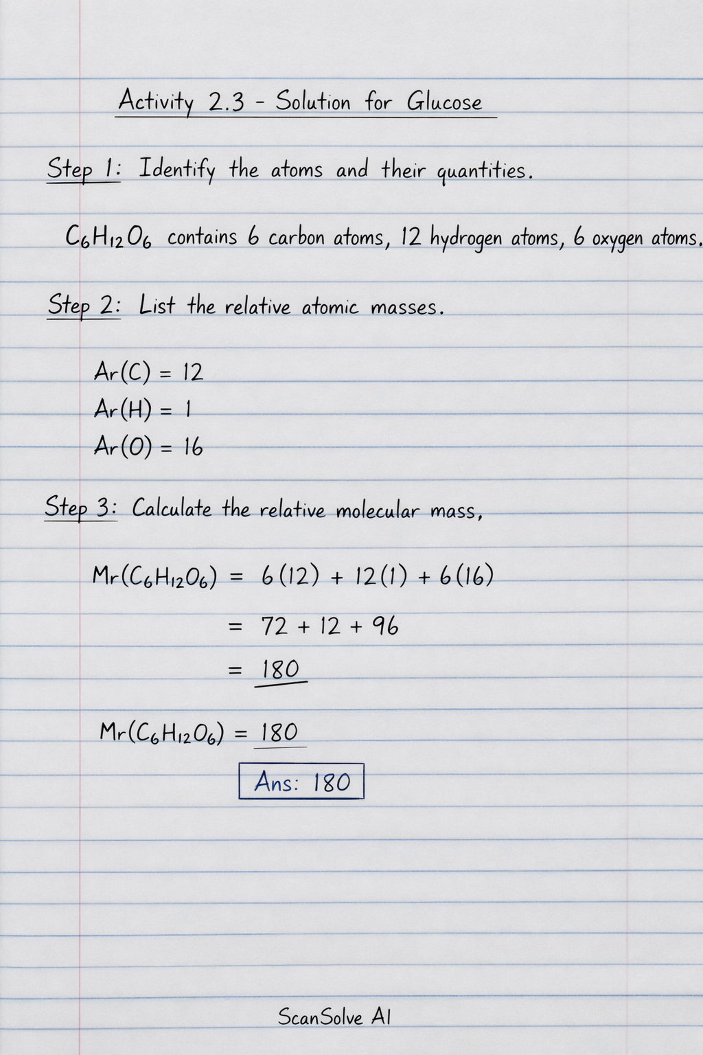 Handwritten step-by-step solution preview