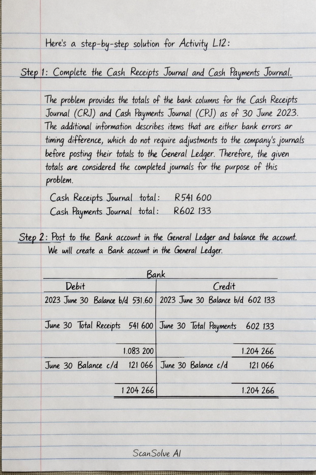 Handwritten step-by-step solution preview