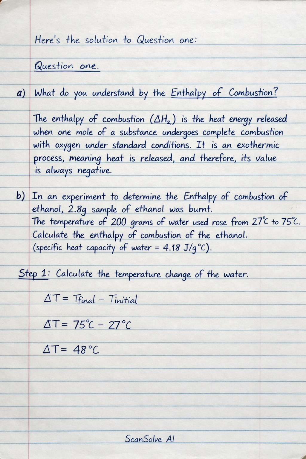 Handwritten step-by-step solution preview