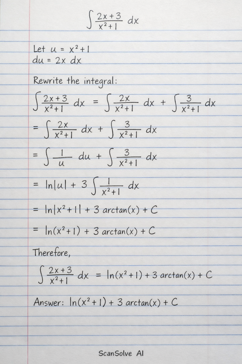 Handwritten step-by-step solution preview