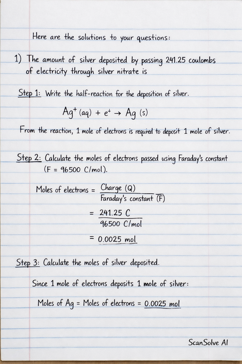 Handwritten step-by-step solution preview