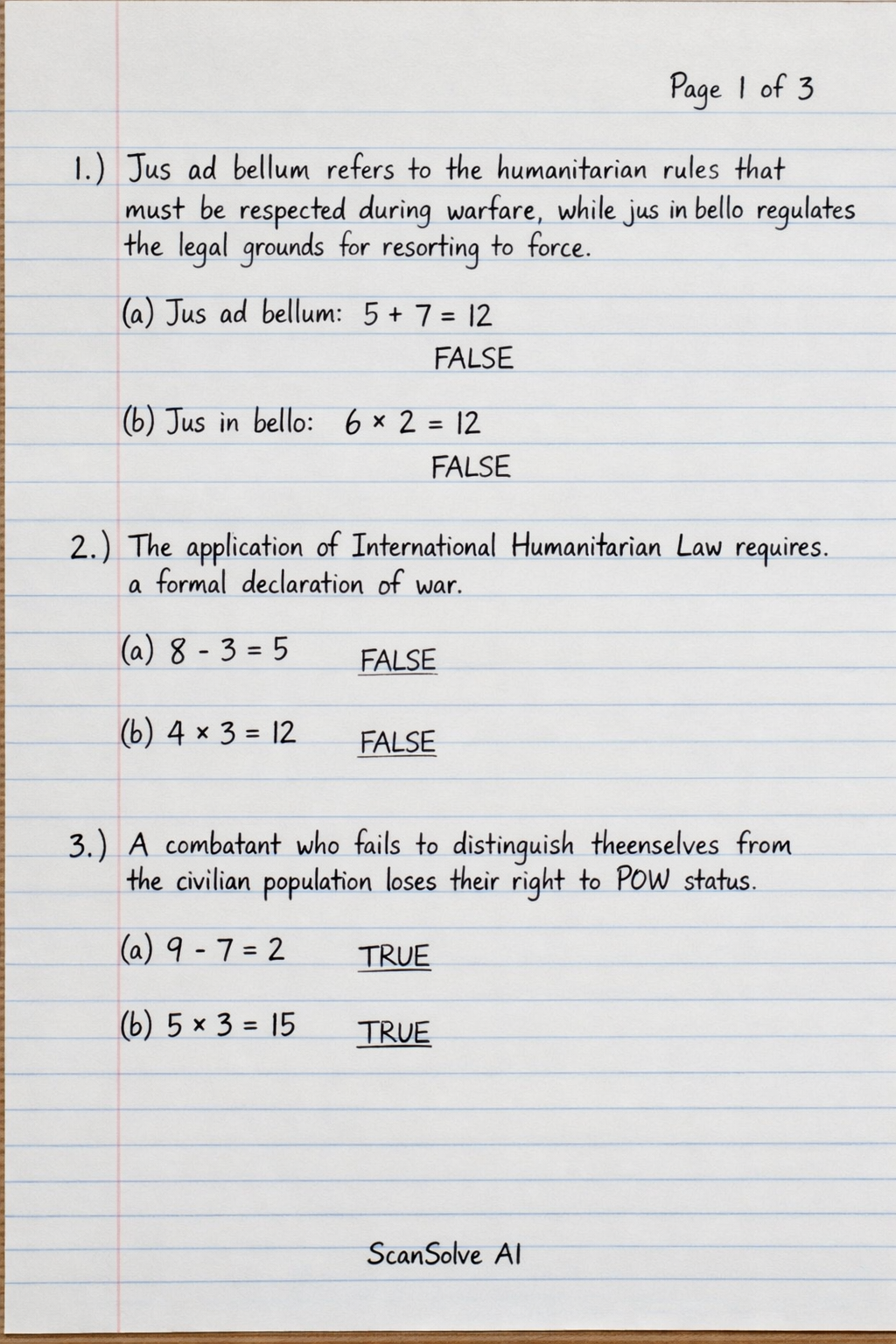 Handwritten step-by-step solution preview
