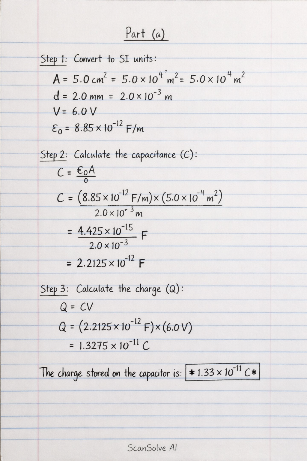 Handwritten step-by-step solution preview