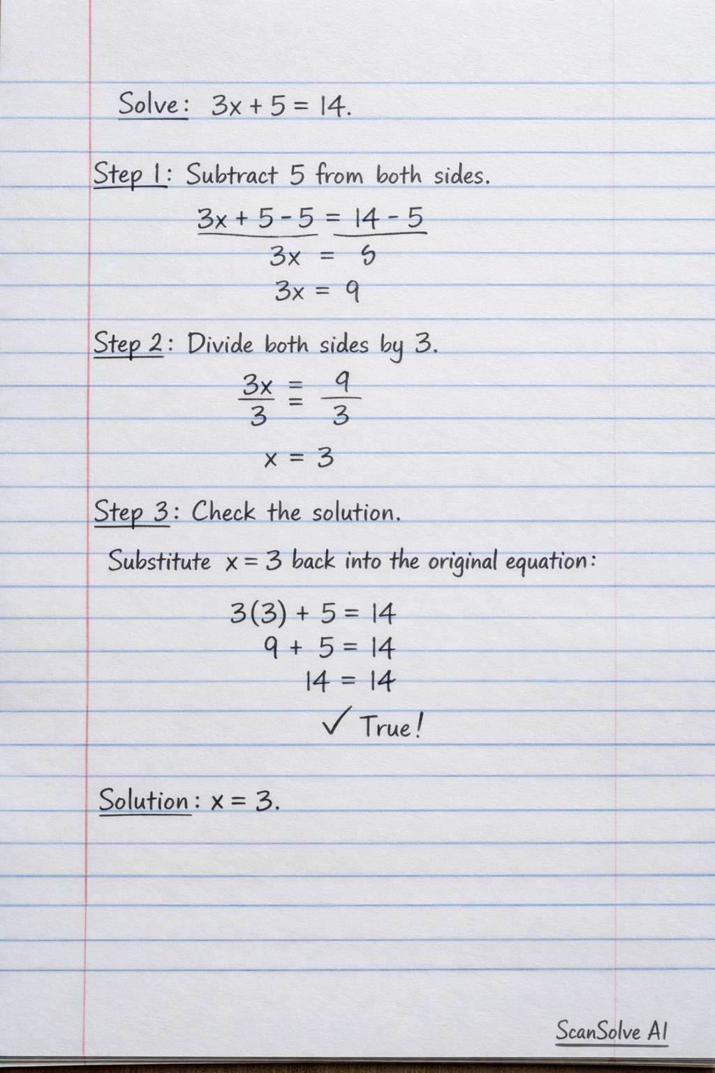 Handwritten step-by-step solution preview