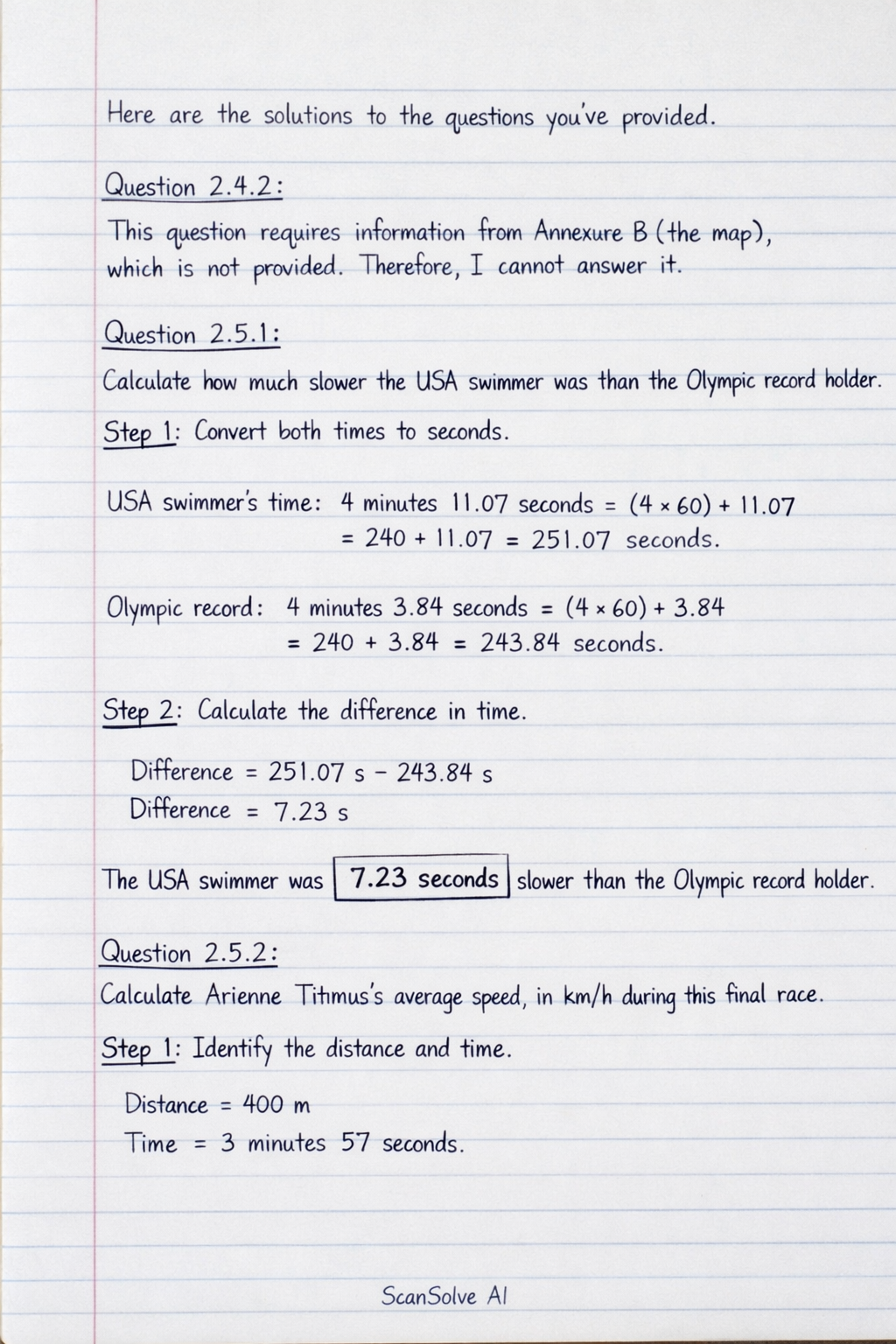 Handwritten step-by-step solution preview