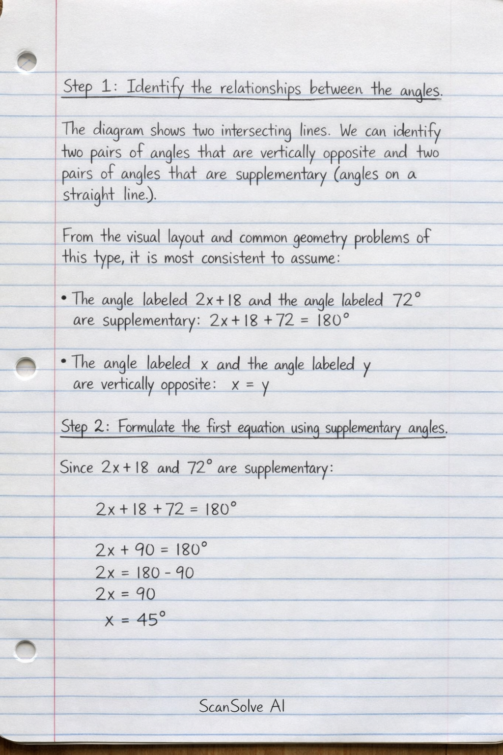 Handwritten step-by-step solution preview