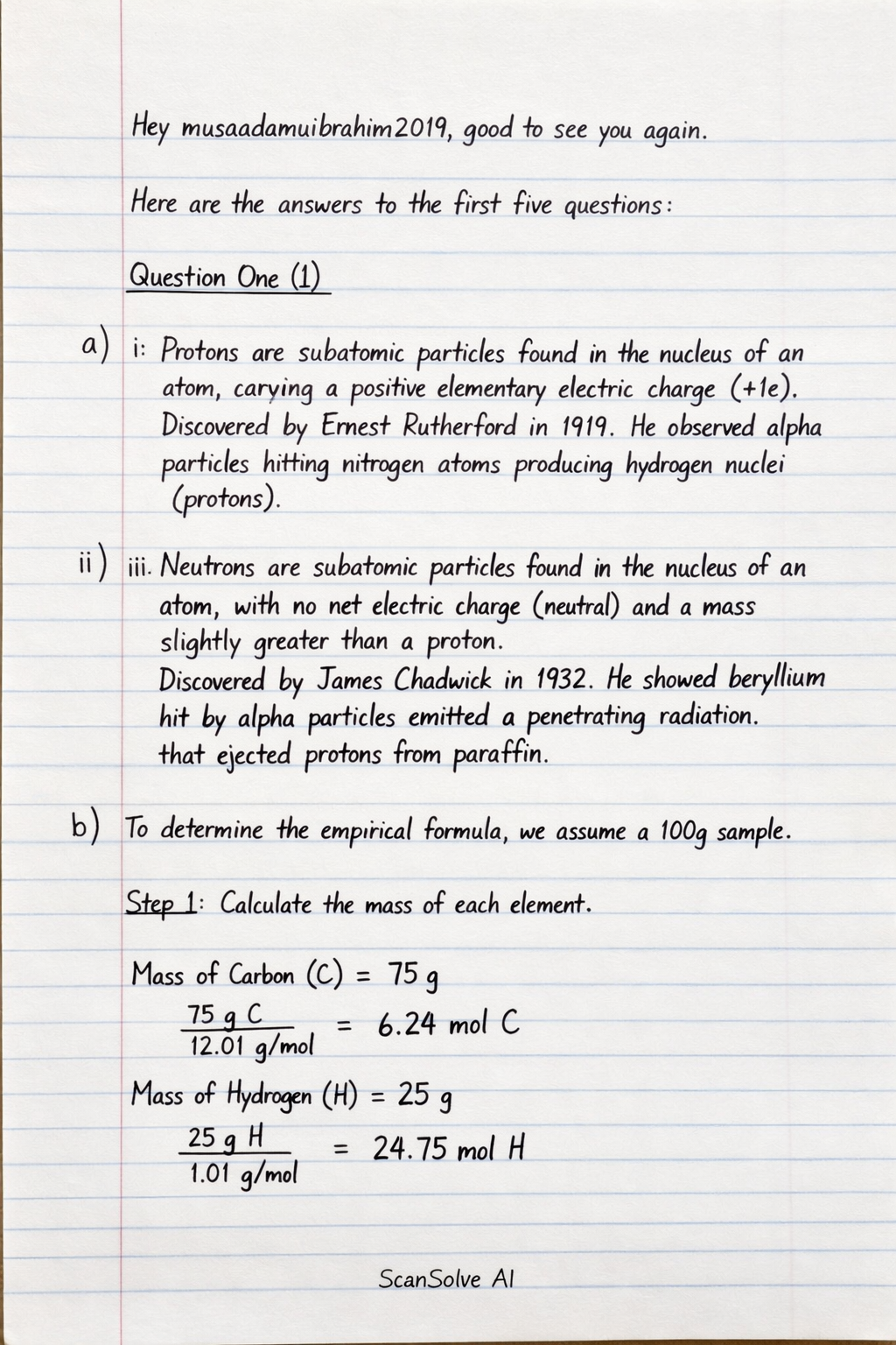 Handwritten step-by-step solution preview