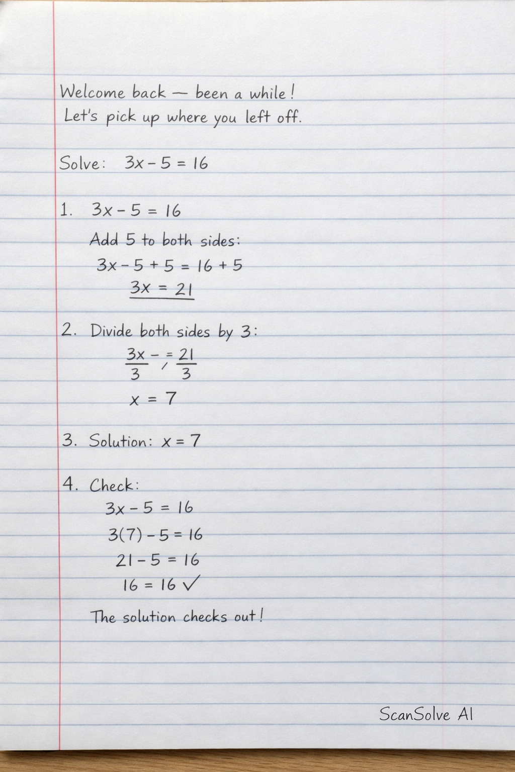 Handwritten step-by-step solution preview