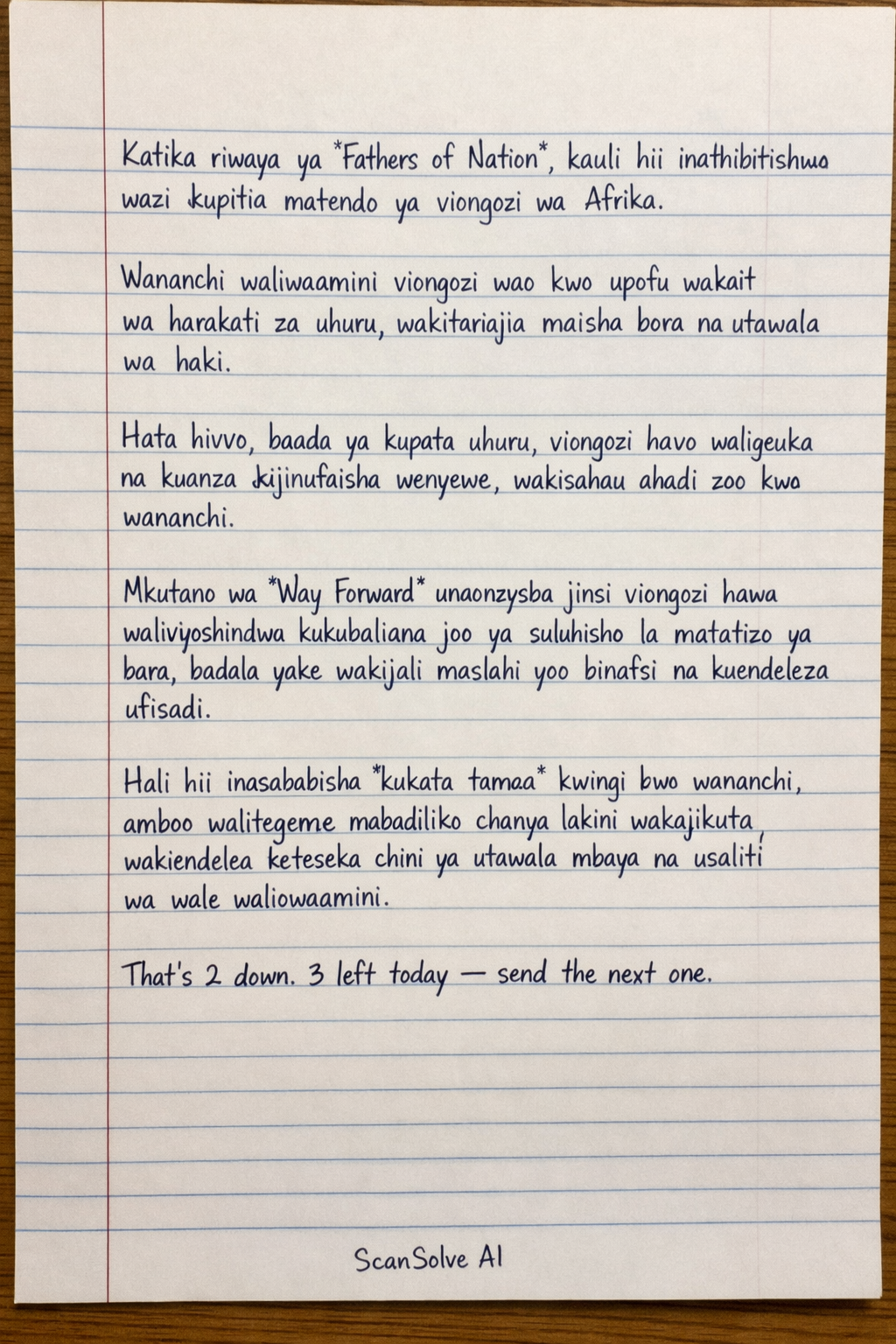 Handwritten step-by-step solution preview