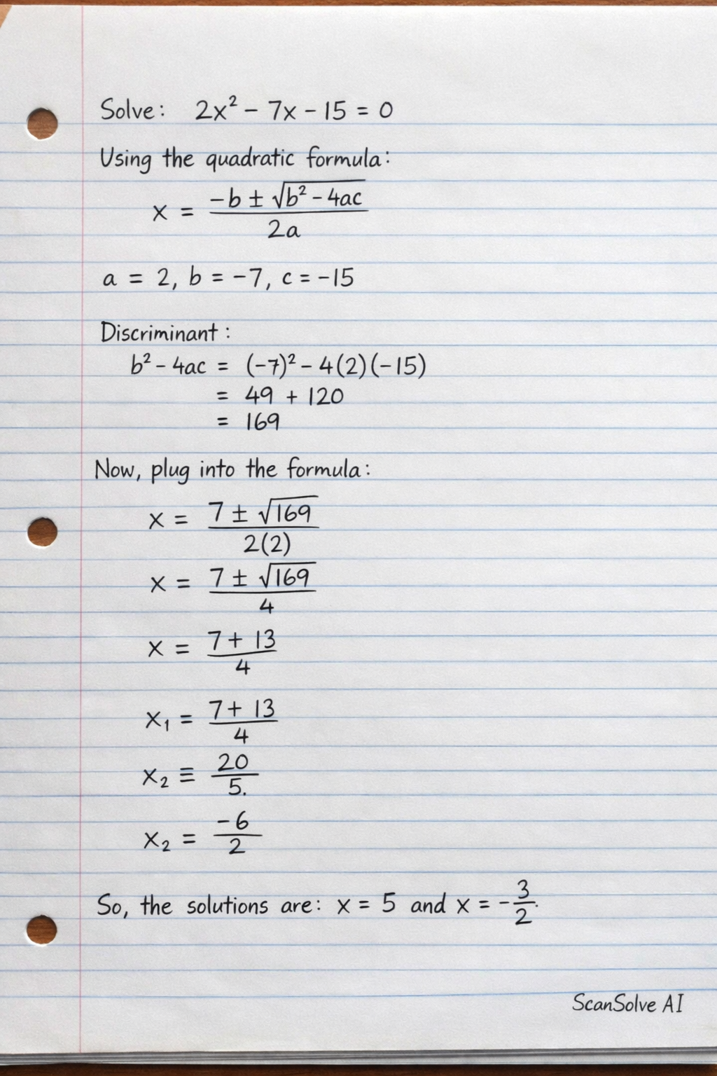 Handwritten step-by-step solution preview
