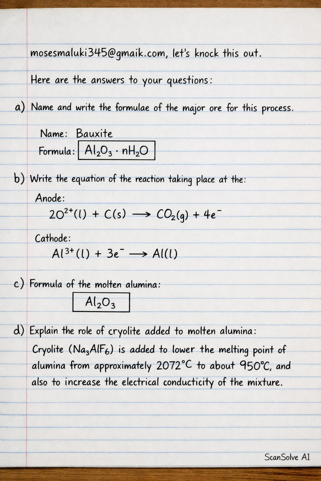 Handwritten step-by-step solution preview