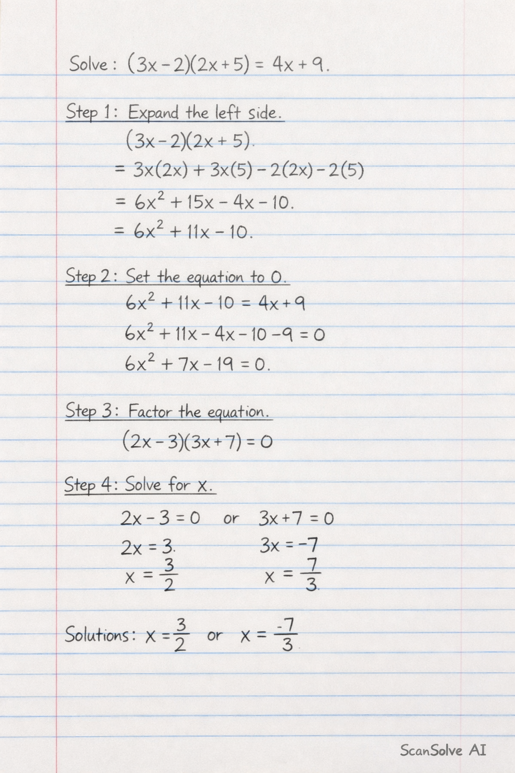 Handwritten step-by-step solution preview