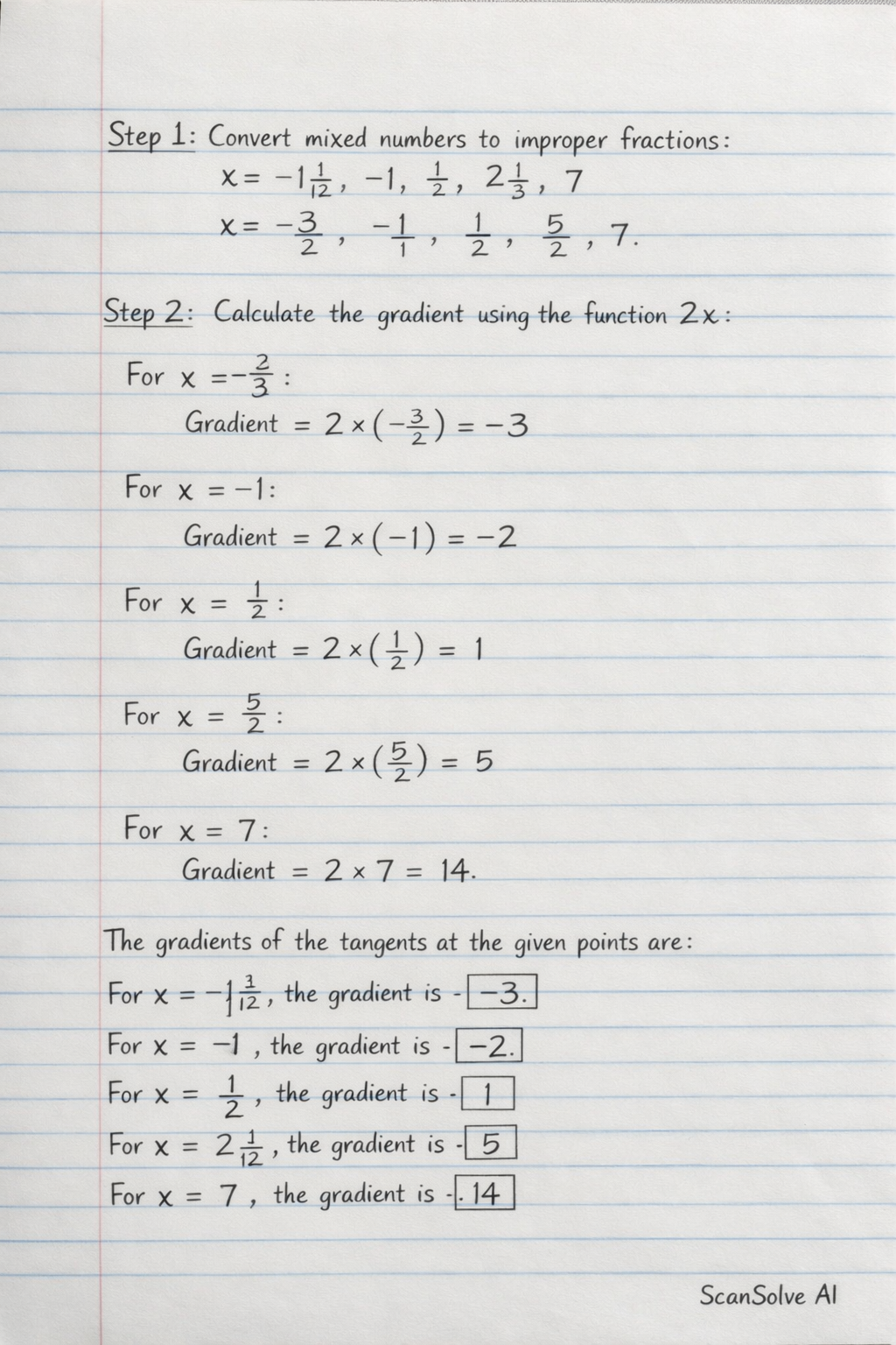 Handwritten step-by-step solution preview