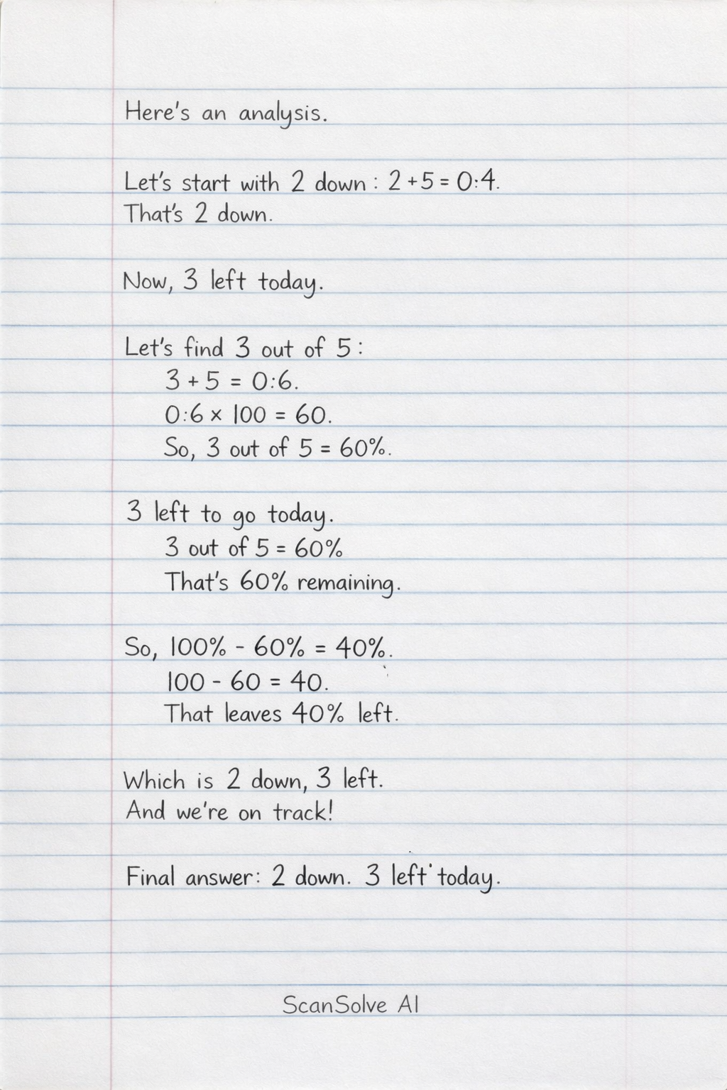 Handwritten step-by-step solution preview