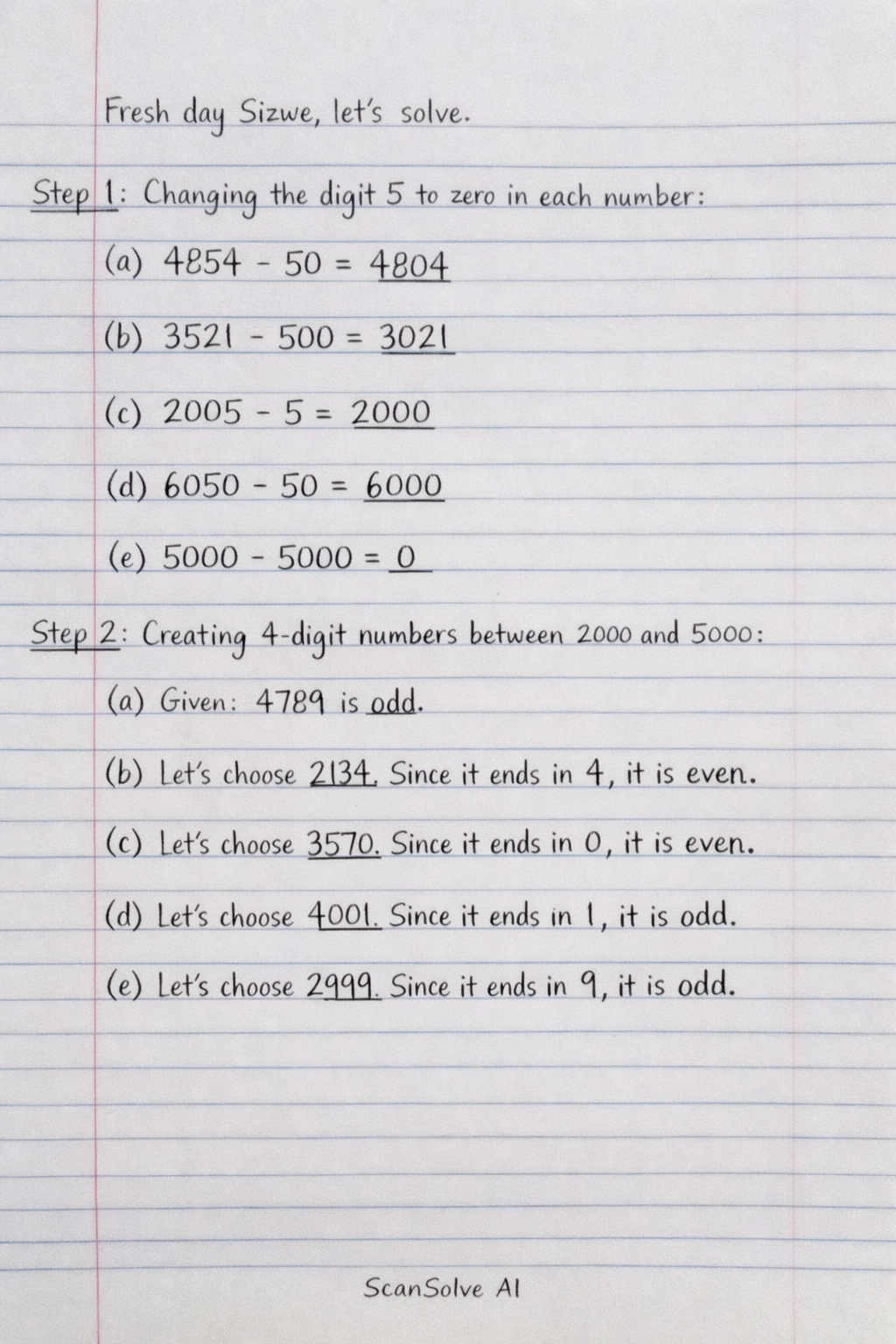 Handwritten step-by-step solution preview