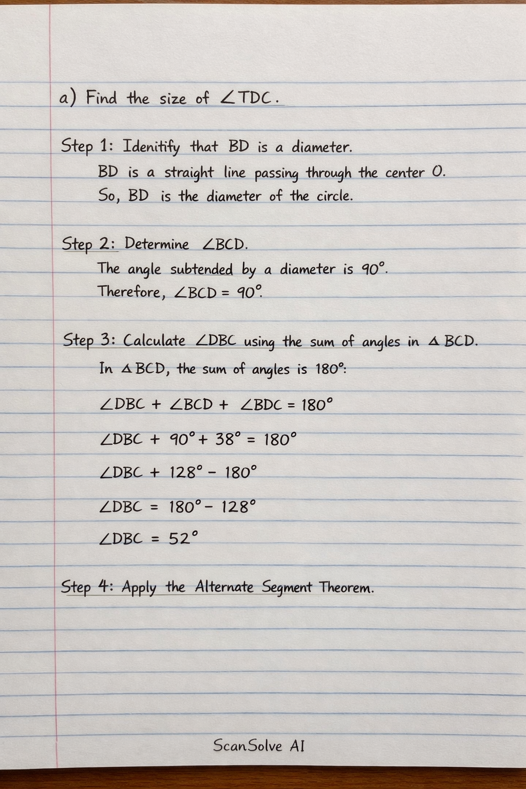 Handwritten step-by-step solution preview