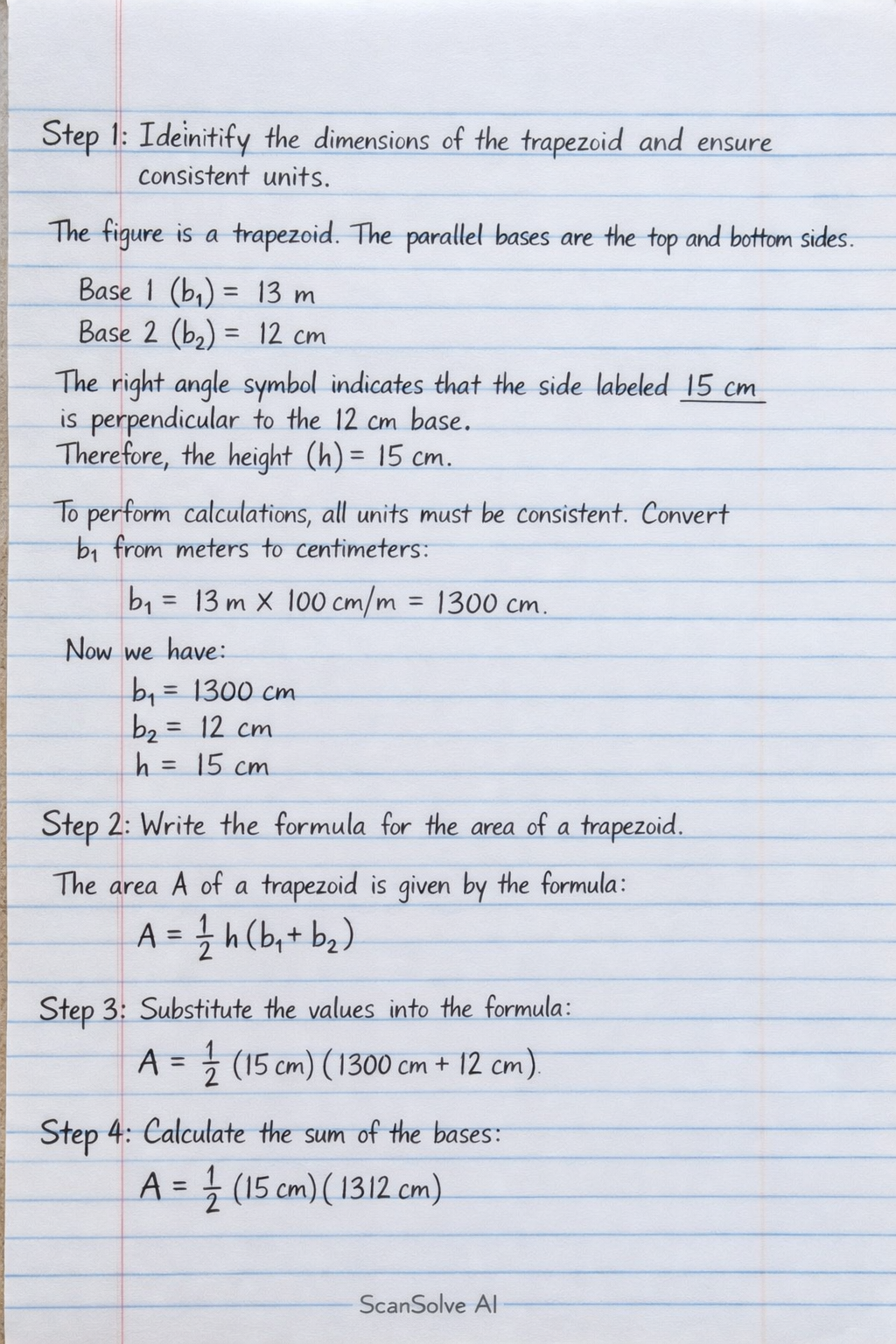 Handwritten step-by-step solution preview