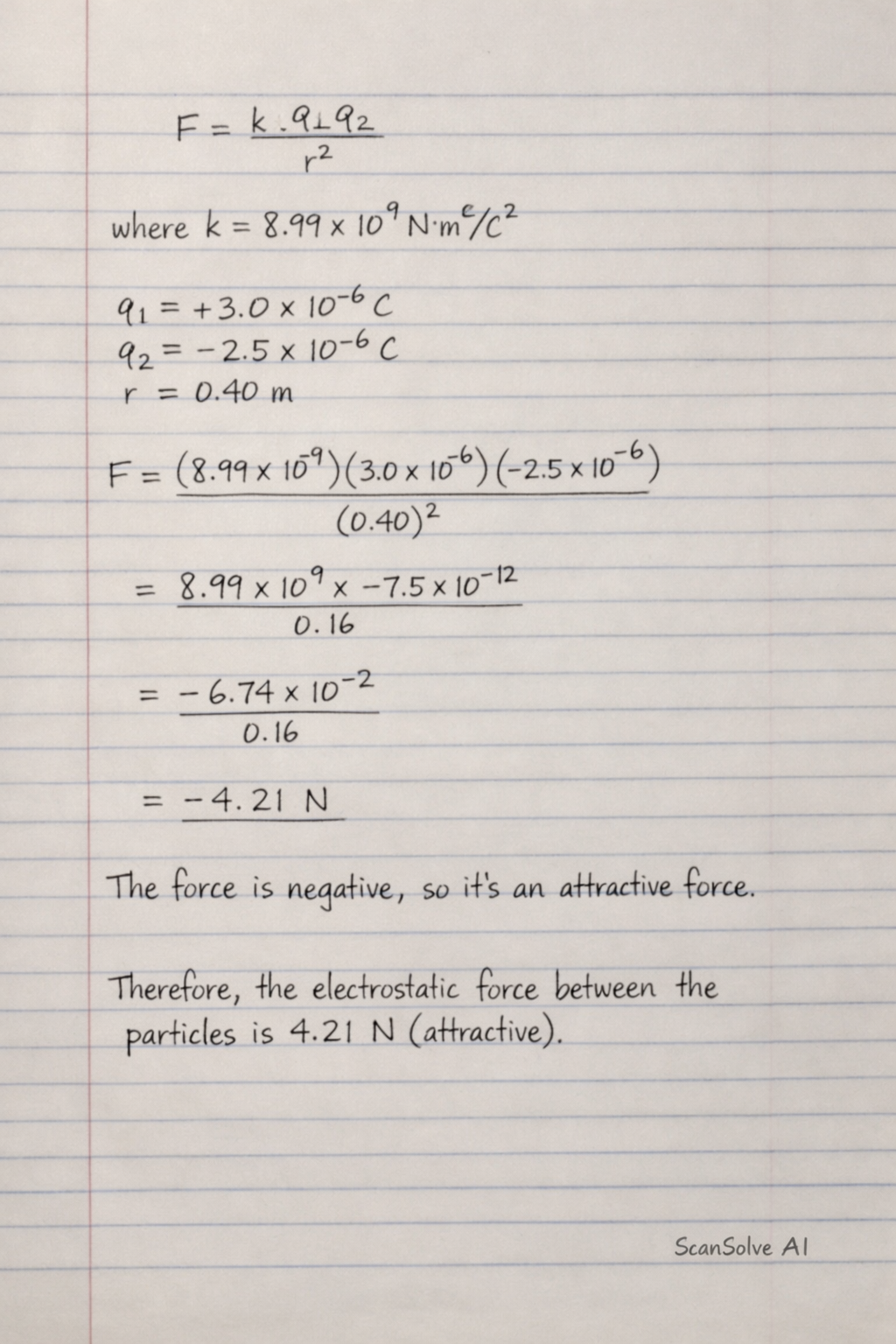 Handwritten step-by-step solution preview