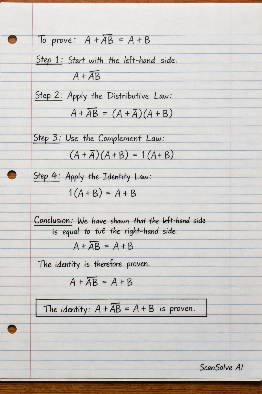 Handwritten step-by-step solution preview