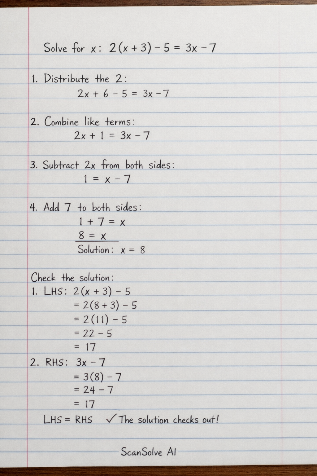 Handwritten step-by-step solution preview